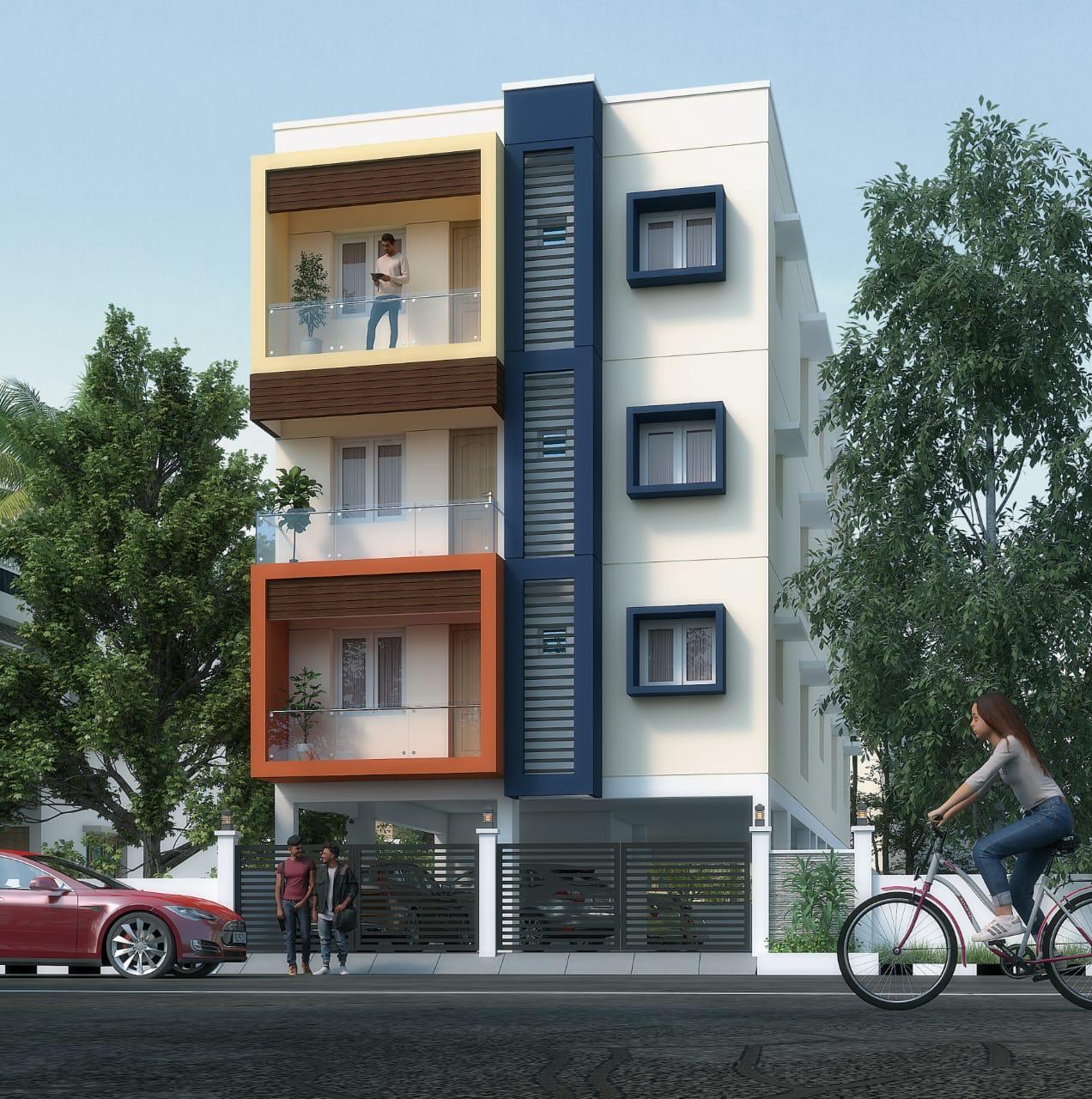 VELACHERY RAM NAGAR 2ND STREET ELEVATION